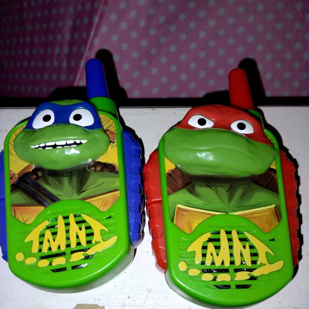 Nickelodeon Ninja Turtles Walkie Talkies - Green, Red, Blue